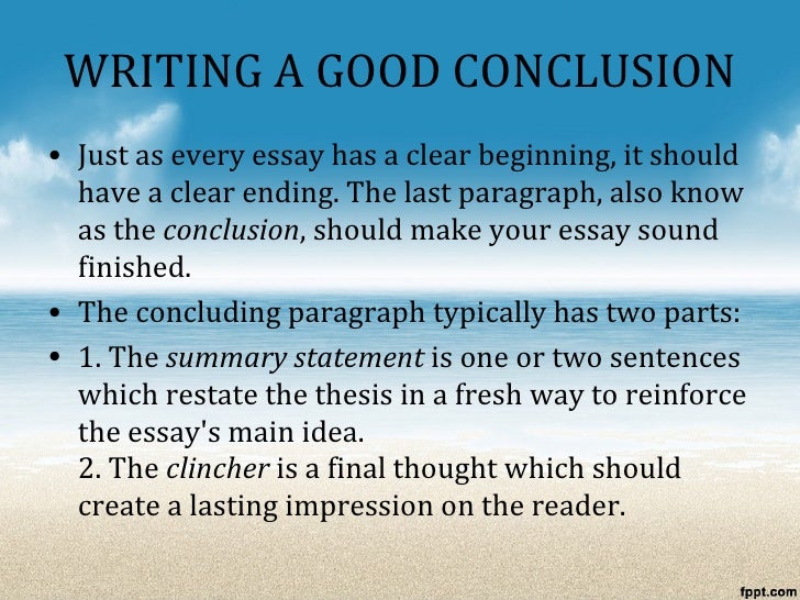 Ending paragraph ideas image