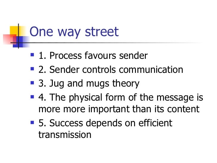 The process model of communication