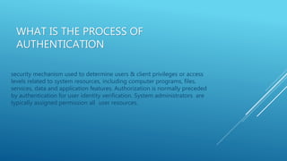 The process of authentication | PPT