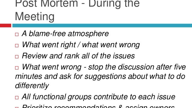 post mortem project
