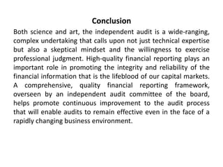 The process of issuing audit report by ca firm