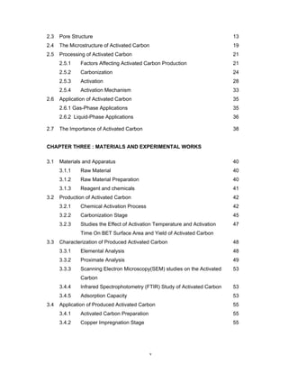 The production and characterization of activated carbon using local ...