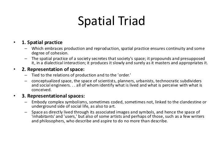 The production of space hi