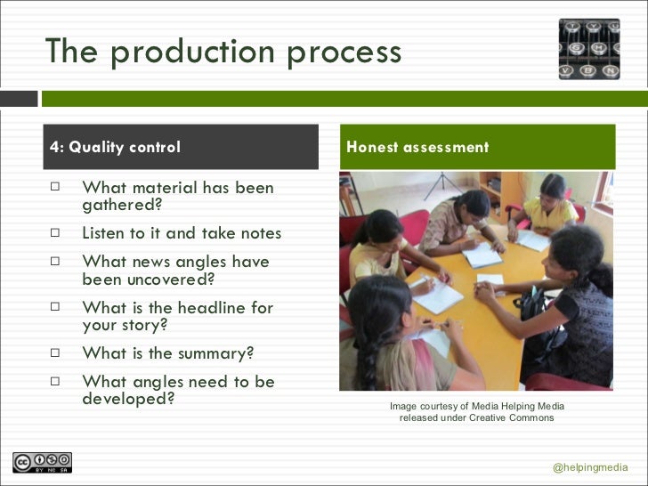 The news production process