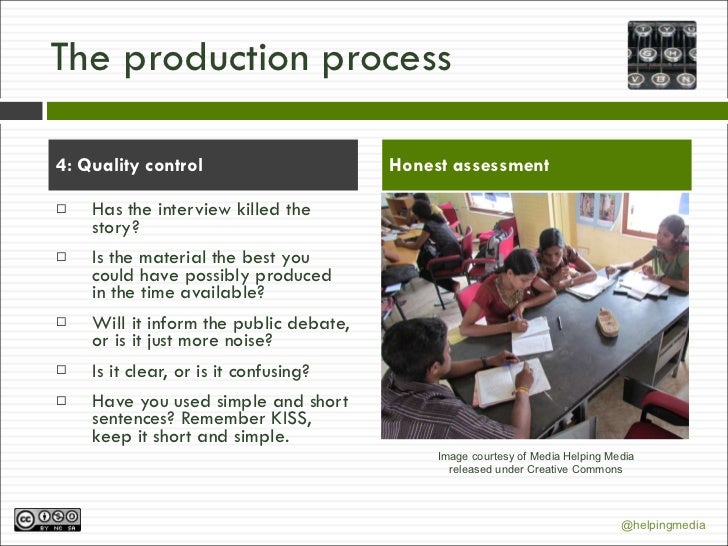 The news production process