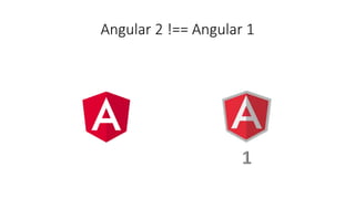 Angular 2 !== Angular 1
 