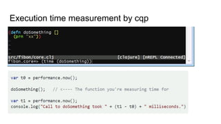 Execution time measurement by cqp
 