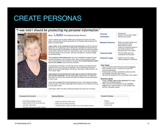 CREATE PERSONAS
© Perfetti Media 2015 www.perfettimedia.com 14
 