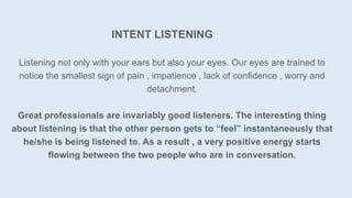 Listener Warning Signs The professional 02 | PPTX
