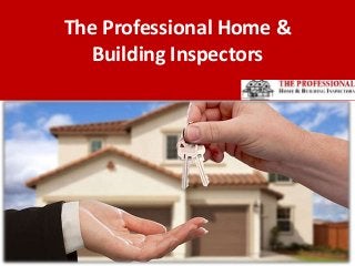 The Professional Home &
Building Inspectors
 