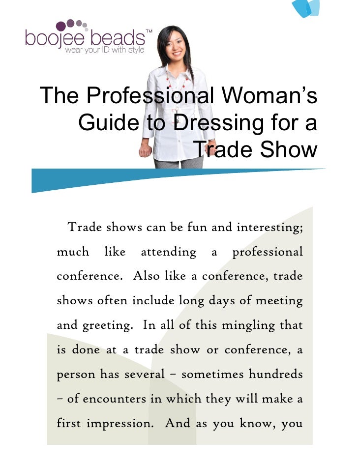 The Professional Woman’s Guide to Dressing for a Trade Show