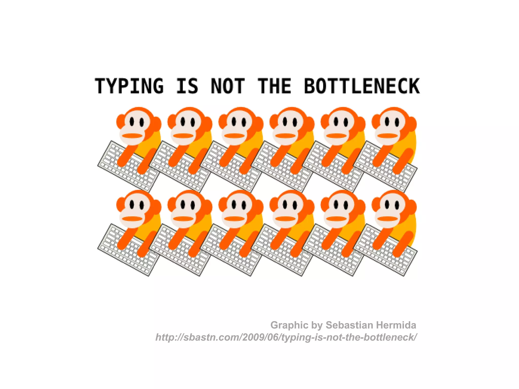 Graphic by Sebastian Hermida
http://sbastn.com/2009/06/typing-is-not-the-bottleneck/
 