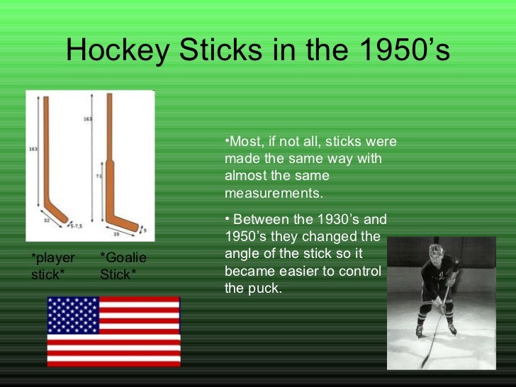 The progression of hockey sticks
