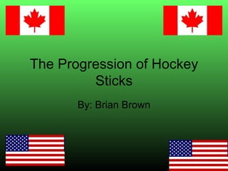 The Progression of Hockey Sticks By: Brian Brown 