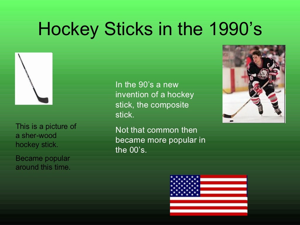 The progression of hockey sticks