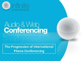 The Progression of International
Phone Conferencing
 