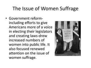 Women Rights Progressive Reforms The progressive era | PPTX
