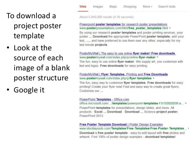 science project poster template