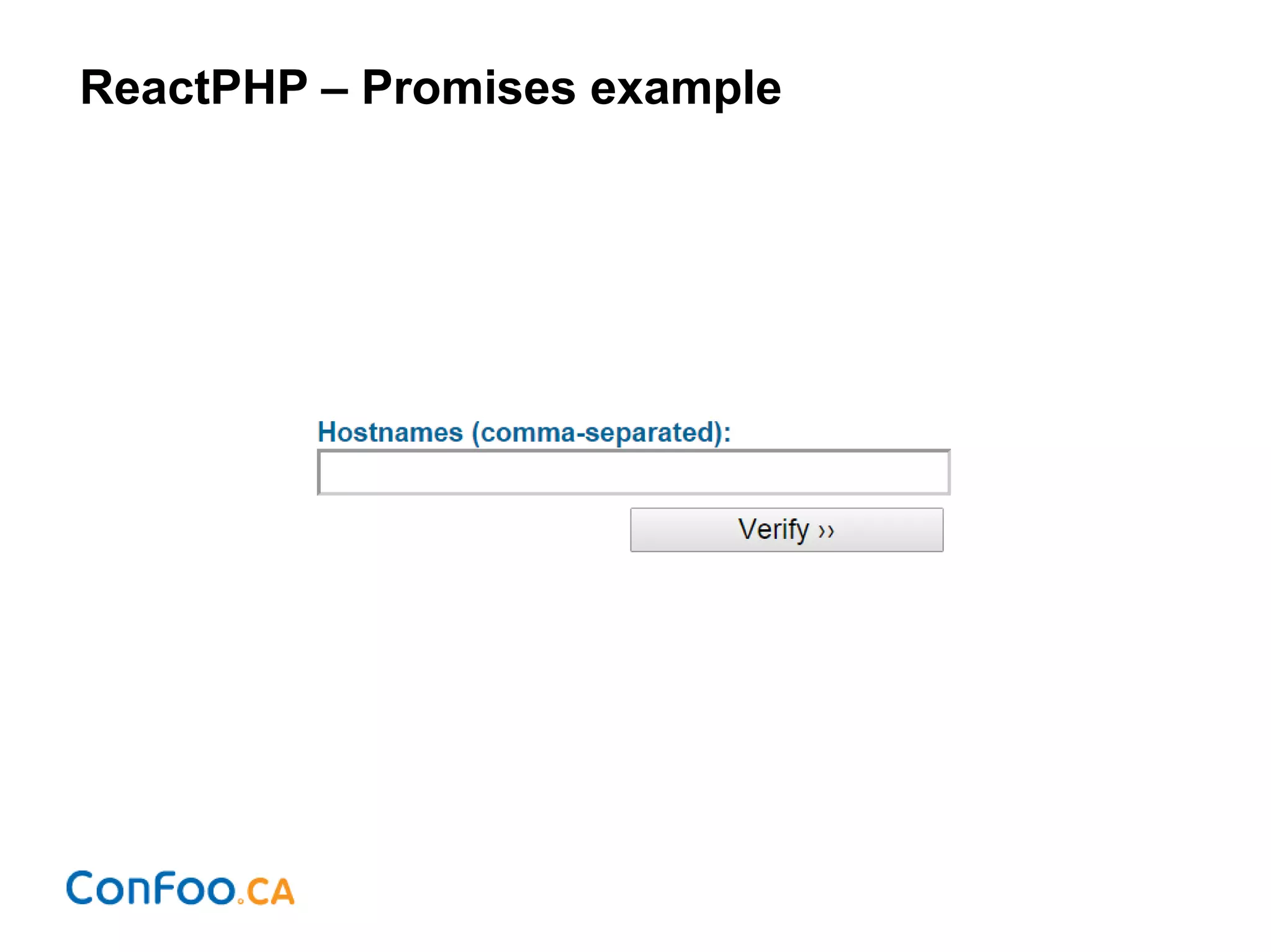 ReactPHP – Promises example
 