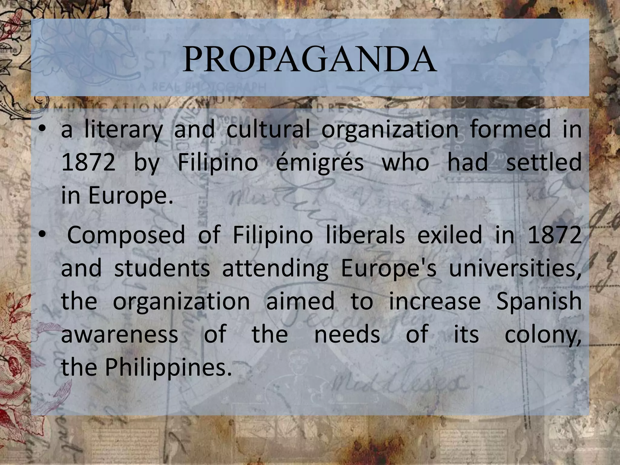 The propaganda movement | PPTX