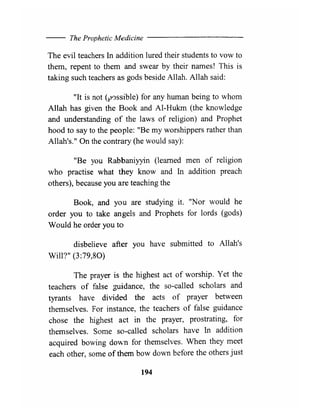 The prophetic medicine