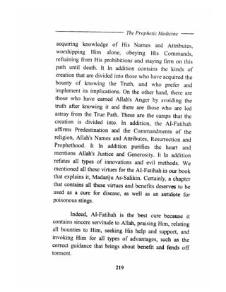 The prophetic medicine