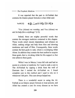 The prophetic medicine