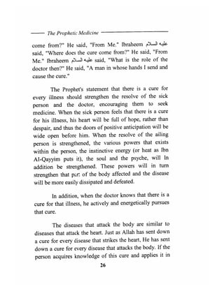 The prophetic medicine