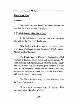 The prophetic medicine