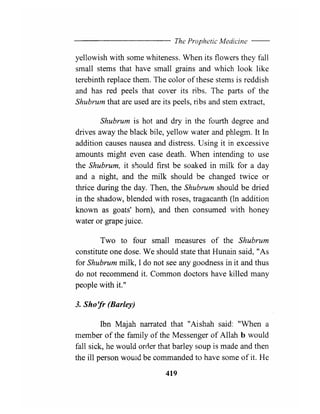 The prophetic medicine