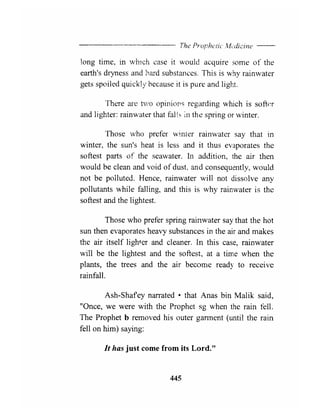 The prophetic medicine