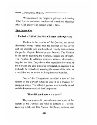 The prophetic medicine