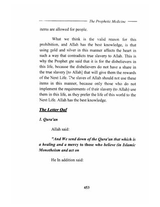 The prophetic medicine