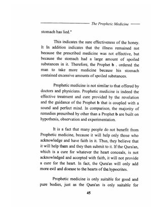 The prophetic medicine