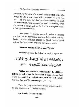 The prophetic medicine