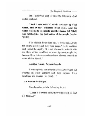 The prophetic medicine