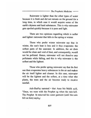 The prophetic medicine