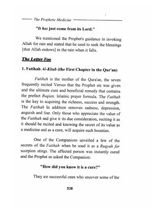 The prophetic medicine