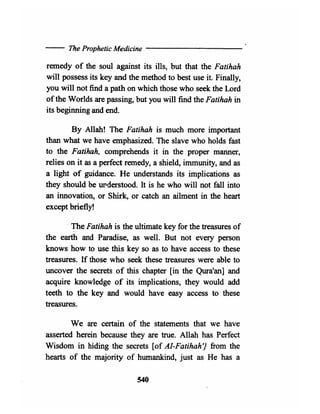 The prophetic medicine