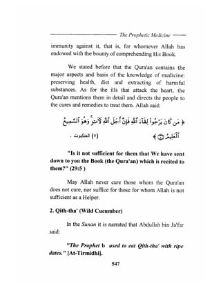 The prophetic medicine