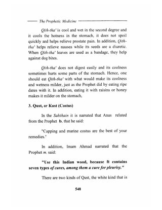 The prophetic medicine