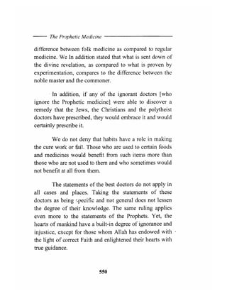 The prophetic medicine