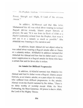 The prophetic medicine