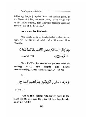 The prophetic medicine