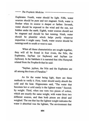 The prophetic medicine