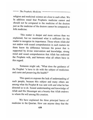 The prophetic medicine