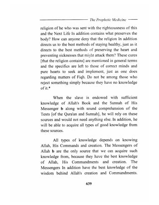 The prophetic medicine