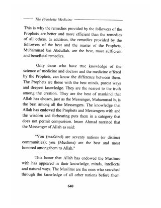 The prophetic medicine