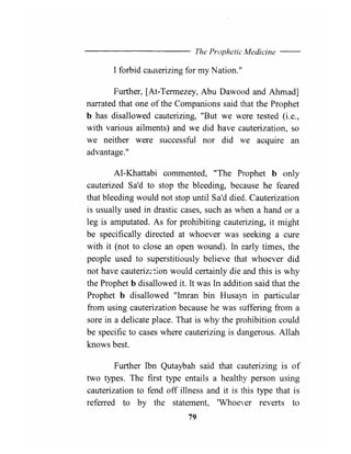 The prophetic medicine