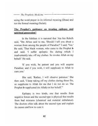 The prophetic medicine